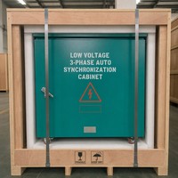 Armoire de synchronisation automatique sur réseau à prix d'usine 100A-200A 3P5W 50Hz 60Hz avec courant de choc inférieur à 5 % - Panneau de synchronisation