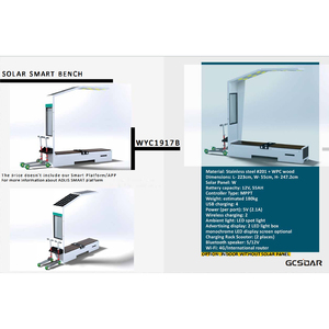 Sistema Solar Integrado Inteligente con Carga Inalámbrica, Múltiples Puertos USB, Transmisión de Datos y Materiales - Product Image 6