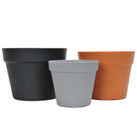 Conteneur de jardin de fleurs succulentes en terre cuite mate de haute qualité