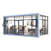 Maisons modulaires en acier de luxe DXH Factory de 20 pieds avec design moderne pour usage extérieur, préfabriquées, une chambre