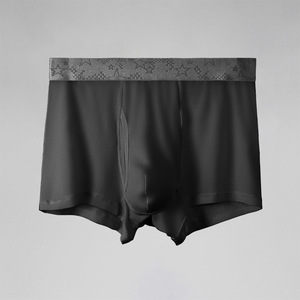 2025 mô hình mới Nylon Dây thắt lưng rắn men's boxer đồ lót với mở bay tái tạo cellulose fibre Mens tóm tắt Boxers cho nam giới - Product Image 5