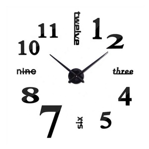 Adesivo murale decorativo per la casa orologio <span class=keywords><strong>da</strong></span> <span class=keywords><strong>parete</strong></span> fai <span class=keywords><strong>da</strong></span> te senza cornice 3D - Product Image 6