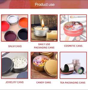 Pot en étain cosmétique rond personnalisé en usine conteneurs en étain recyclables solides de baume de parfum <span class=keywords><strong>bougie</strong></span> avec couvercle boîte en métal en étain <span class=keywords><strong>pour</strong></span> savon - Product Image 6