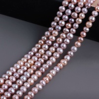 Perles d'eau douce naturelles de qualité AA, forme de pomme de terre, 4-5 mm, haute brillance, couleurs mélangées, pour la fabrication de bijoux