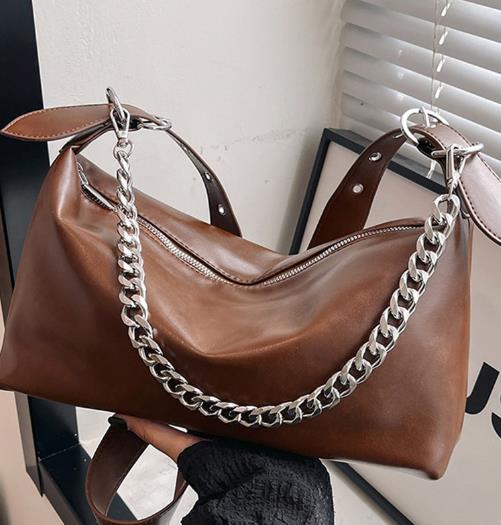 Bag Bag Women 2022 New Niche Design Chain Dumpling Bag One Shoulder Cross Body B New Retro Niche Design One Shoulder Cross Body Bag Large  main image 3