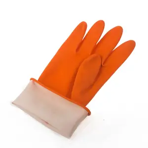 Schwere extra lange Latex-Reinigungs handschuhe Gummi handschuh für die Industrie