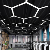 Letrero Luminoso LED Hexagonal de Hierro de 6000K para Nombre de Tienda, Logotipo de Empresa, Recepción, Oficina, Gimnasio, Estudio de Danza, Tienda de Ropa