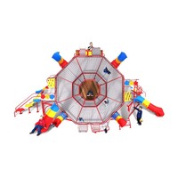Équipement de terrain de jeux extérieur commercial pour enfants, dôme d'escalade, filet de cordes, acier inoxydable, haute qualité, parc d'attractions, aventure