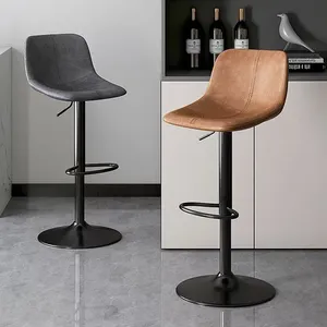 Elegante Silla de Bar con Respaldo Alto para Comedores Contemporáneos - Product Image 3