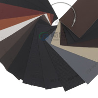 Cuero Sintético de PVC de 0.9mm con Patrón de Color Personalizado OEM, Resistente al Desgaste, para Cubiertas de Cuadernos, Interiores de Automóviles y Sofás