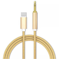 Cable Adaptador Auxiliar Tipo C a 3.5mm, Conductor de Cobre Puro para Auriculares, Computadora, Automóvil, Teléfono - Carga Rápida 3A, Transferencia de Datos de Alta Velocidad