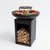 Vente en gros de plaques de barbecue en acier au carbone pour plancha, neuves, faciles à nettoyer, pour extérieur, chauffées au bois