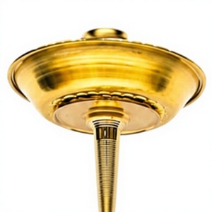 Cachimbas Farida con Bandera de Egipto y Arabia Saudita, de Latón Macizo, Tres Niveles, Tipo Recto Moderno, Lacado, Juego Completo con 1 Manguera, para Fumar Shisha, 175-225g - Product Image 5