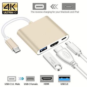 Quality 3 in 1 <b>USB</b> C to 4K HDTV with USB3.0 <b>Hub</b> <b>USB</b> C PD Charging for Macbook Pro for Game Console Series Other Devices - Product Image 4