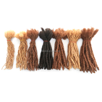 KAMA Hair Interlock Loc Extension Cabello humano 100% Extensiones de rastas reales permanentes hechas a mano para mujeres/hombres/niños se pueden teñir