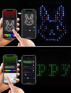 Thông Minh Trang trí nội thất RGB DIY âm nhạc nhịp điệu Cổ Tích rèm ánh sáng Giấc Mơ Màu LED dải đèn cho Nhà thông minh tự động hóa - Product Image 6