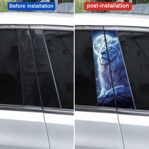 <span class=keywords><strong>Autocollant</strong></span> universel auto-adhésif pour fenêtre de voiture Fumée Lion Véhicule Vinyle Wrap Accessoire Décoration Stickers Autocollants pour voitures SUV - Product Image 5
