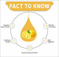 Gouttes d'extrait de citron |   Citrus Limon |   Vitamine C pour stimuler l'immunité et la détoxification |   Produits alimentaires santé de qualité supérieure, sauvages |   Flacons compte-gouttes de 10 ml |