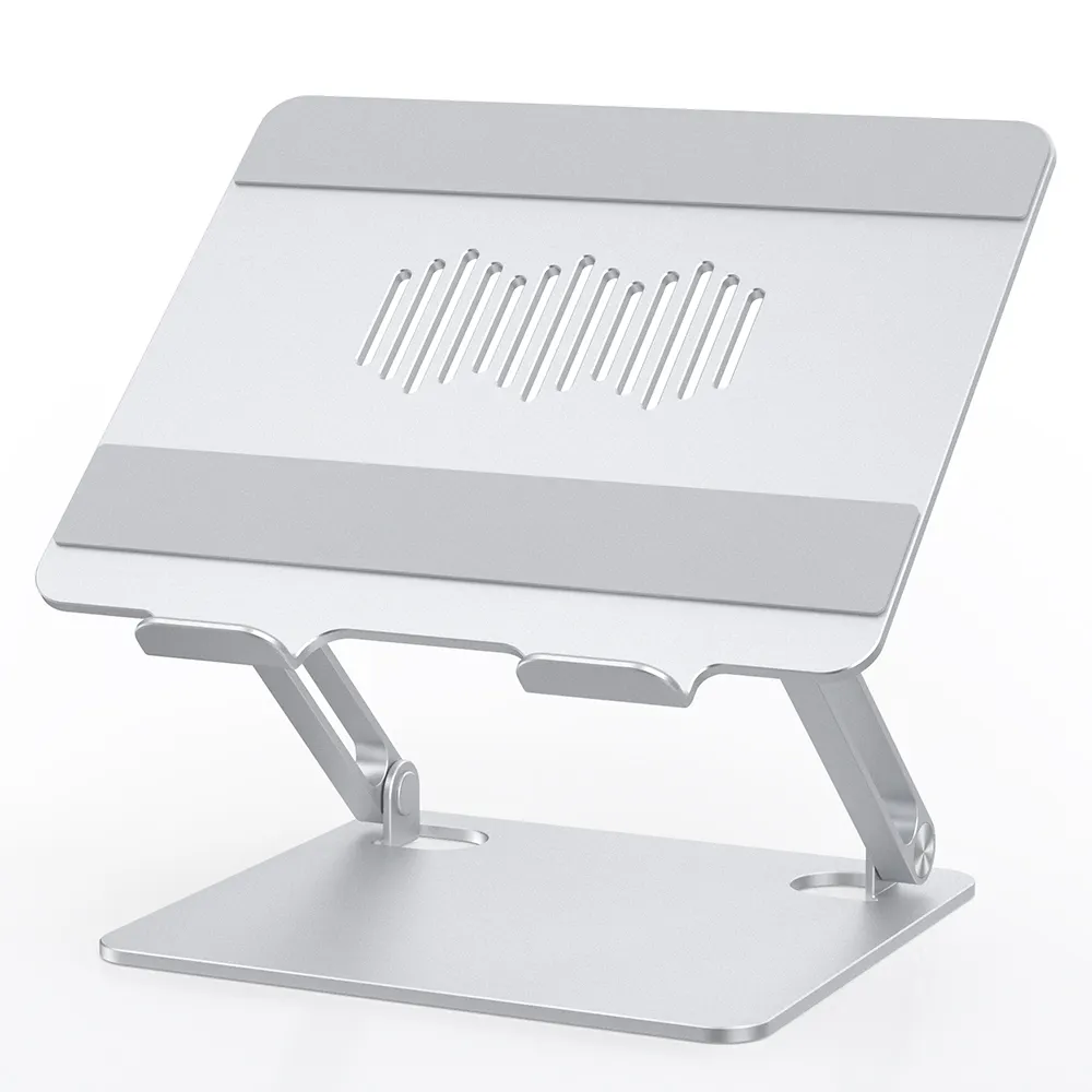metal alloy notebook holder base para base de dj support table desk desktop aluminum alloy laptop stand foldable adjustable