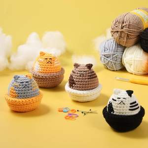 <span class=keywords><strong>Kit</strong></span> de Crochet Personnalisable en Gros pour Débutants – Ensemble d'Outils Faciles pour Projets d'Artisanat Thème Hibou – Jouet de Tricot et de Création Artistique - Product Image 4