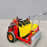 Planteuse d'ail à 4 rangs, autopropulsée à essence, semoir d'ail haute efficacité, machine à planter l'ail