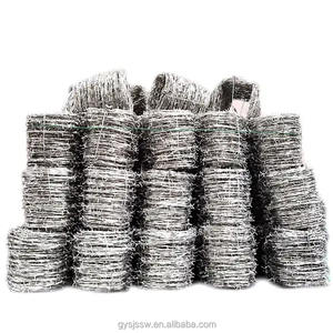 कांटेदार तार 500 मीटर सुरक्षा के लिए घरेलू खेत और उद्यान के लिए टिकाऊ कांटेदार तार की सुरक्षा के लिए 1640 फीट कोइल लौह स्पाइक बाड़ - Product Image 4