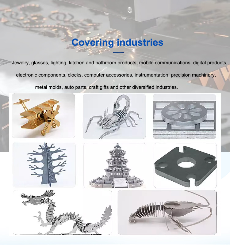 High Precision Mini CNC Metal Fiber Laser Cutting Machine