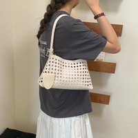 Sac à main populaire pour femme, sac quotidien ajouré à porter sous le bras pour jeune femme