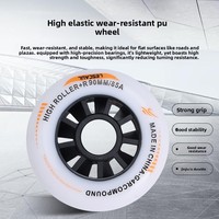 Patins à roulettes de vitesse professionnels pour adultes, en fibre de carbone, avec coque en cuir et grandes roues en polyuréthane
