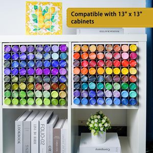 Estante de Almacenamiento para Pinturas, Organizador de Botellas de Pintura al Óleo de Gran Capacidad, Montado en la Pared con Ganchos de Acero Inoxidable - Product Image 2