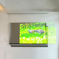 Écran de projection électrique économique pour home cinéma, motorisé, encastré au plafond, respectueux de l'environnement, à contraste élevé
