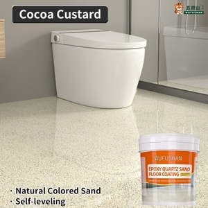 Peinture de <span class=keywords><strong>sol</strong></span> en résine époxy multicolore à base de sable de quartz, revêtement de <span class=keywords><strong>sol</strong></span> époxy autolissant, facile à nettoyer, pour sols en ciment intérieurs - Product Image 1