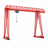 Grue portique électrique SDCRANE 5 tonnes avec moteur et boîte de vitesses, haute efficacité, télécommande au sol, hauteur de levage 12m, portée 30m