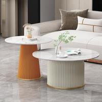 Table basse en acier moderne, durable et écologique, style luxe léger, pour bureau, café, salon, hôtel, réception