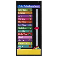 Nuevo Planificador Diario de Bolsillo en Papel (18x51 Pulgadas) para Horarios Escolares con Indicadores de Flechas
