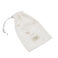 Pochette personnalisée en tissu de coton pour adultes, sac en mousseline souple, cadeau de maternité