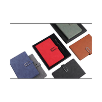 Cahier de bureau papeterie A5 carnet de notes coffret cadeau 100 feuilles bloc-notes Logo personnalisé Journal imprimé personnalisé en cuir PU 80 feuilles