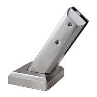 Support de fixation carré réglable en hauteur et en inclinaison ZD pour garde-corps en verre pour escaliers