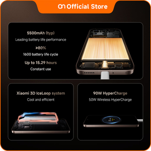 Versión <span class=keywords><strong>Global</strong></span> Mi 15T Pro 6.83'' 1.5K 120Hz Amoled Cámara de 50MP Dimensity 9400+ 5500mAh Carga Rápida de 90W IP68 Teléfono Inteligente 5G - Product Image 4
