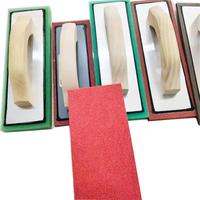 Truelle de maçonnerie et de plâtrage BEST Modèle 007 de bonne qualité, rouge+vert+noir, avec manche en bois et flotteur en mousse EVA, tailles 4''x12'' et 5''x12''