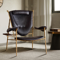 Canapé et fauteuil de salon en cuir véritable, style vintage, forgé à la main, entièrement ciré à l'huile, pour salon ou zone de réception