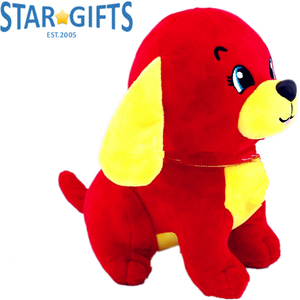 Peluche chiot porte-bonheur oriental rouge Fu pour cadeaux interculturels et décoration festive - Product Image 4