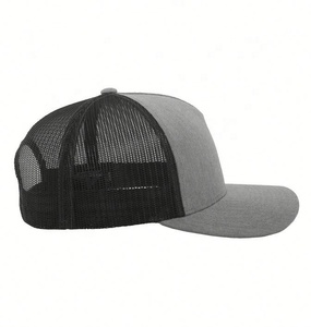 Vente en gros personnalisé 5 panneaux haut profil structuré couronne casquette de camionneur pays d'Australie 2 bandes latérales maille casquette de Baseball - Product Image 5