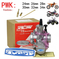 Carburador de Carreras PWK de 21 mm, 24 mm, 26 mm, 28 mm, 30 mm, 32 mm, 34 mm, Sistema de Combustible Power Jet para Motor de ATV, Quad, UTV, Motocross
