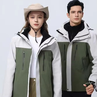 Nouvelle veste trois-en-un chaude et coupe-vent pour hommes et femmes avec impression de logo personnalisé