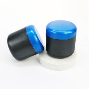 Food Grade 500ml Wholesale Large Plastic HDPE Wide Mouth Container Soft Touch Black Color <b>Protein</b> Powder Packaging <b>Bottle</b> - Product Image 1