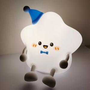 Lámpara Nocturna de Silicona Suave al Tacto, Linda y Recargable, Decoración para Habitación de Bebé, Luz Inteligente con Cambio de Color - Product Image 1