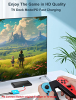 Base de Conexión Portátil para Nintendo Switch 2, 4K/60Hz, Divisor USB C, 3 en 1, Puerto Tipo C, Adaptador de TV