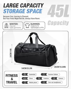 <span class=keywords><strong>Sac</strong></span> de sport et de voyage étanche grande capacité, idéal pour la gym et les week-ends, avec compartiment à chaussures – Offre Spéciale - Product Image 5