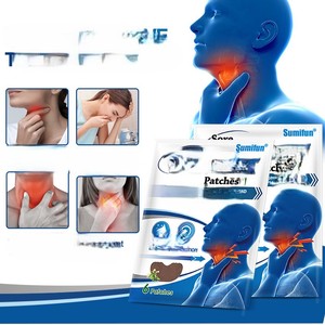 New Trending 6PCS Sore Throat Patch <strong>Pharyngitis</strong> Tonsillitis Care Ointment Cough Cold Care Pain Relief Herbal Plaster - Product Image 3